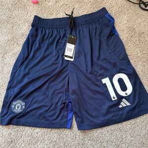 Adidas Navy Manchester United Men's Athletic Shorts